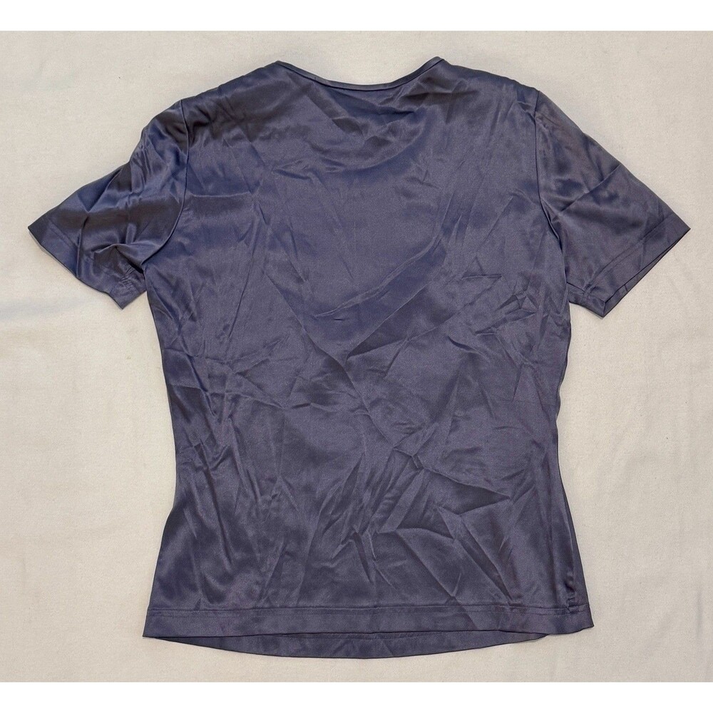 MOTO Morgan Taylor Silk Shirt Women's Medium Stretch Y2k Corpcore 90's Chic Fem